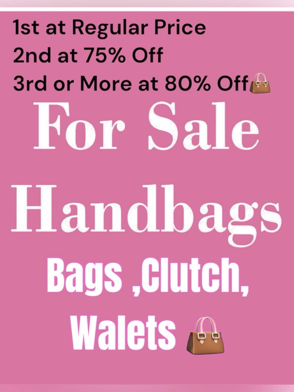 👛 BUY MORE, SAVE MORE! Handbag & Accessory Tiered Sale!